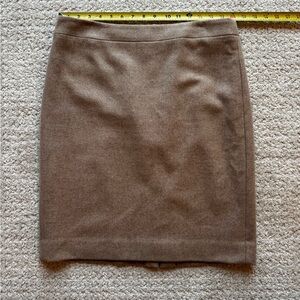 Elegant tan J. Crew pencil skirt